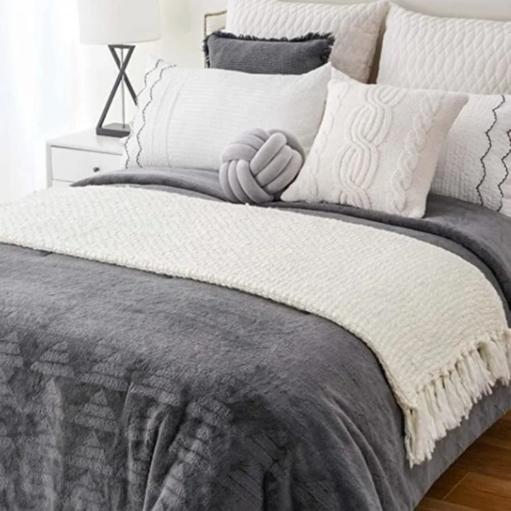 Boho Fall Cozy Throw Blanket